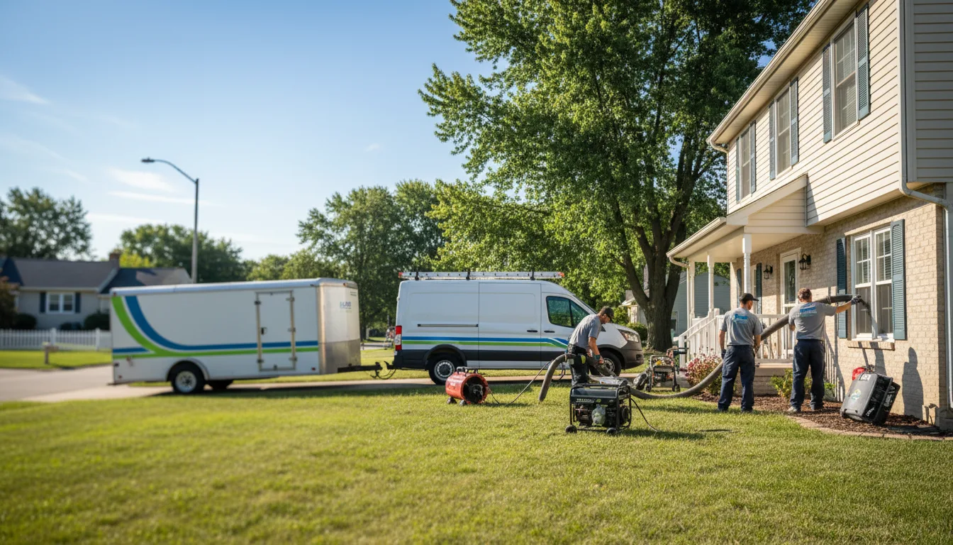 Flooded Basement Restoration And Cleanup With Repair in New Town, ND near me